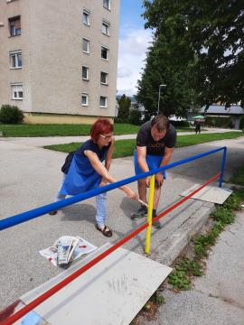 Barvanje ograje (1)